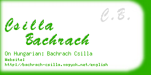 csilla bachrach business card